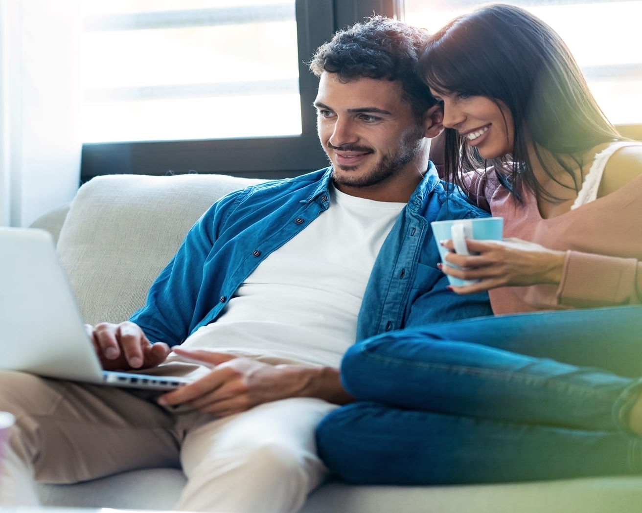 couple at laptop
